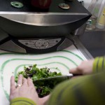 Chopping Spinach