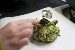 glop onto parchment paper